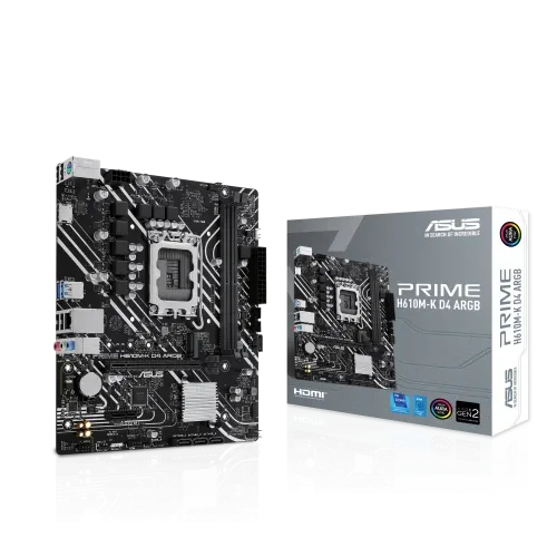 ASUS PRIME H610M-K D4 ARGB Intel H610 LGA 1700 micro ATX