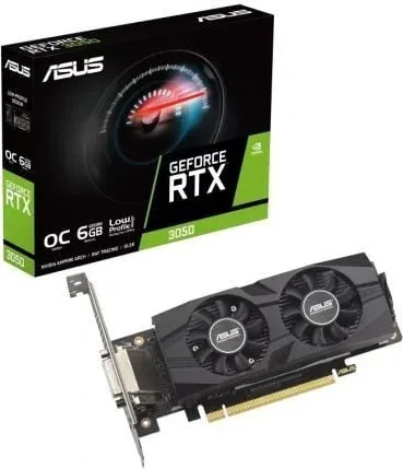 Tarjeta Gráfica Asus GeForce RTX 3050 LP BRK OC Edition/ 6GB GDDR6/ Compatible con Perfil Bajo