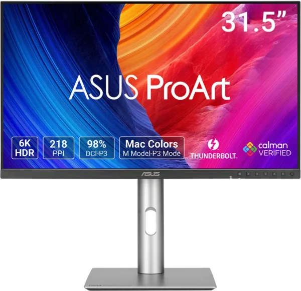 ASUS ProArt PA32QCV pantalla para PC 80 cm (31.5") 6016 x 3384 Pixeles 6K Ultra HD LCD Plata