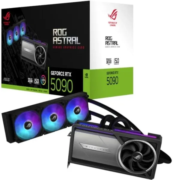 Tarjeta Gráfica Asus ROG Astral LC GeForce RTX 5090 OC/ 32GB GDDR7