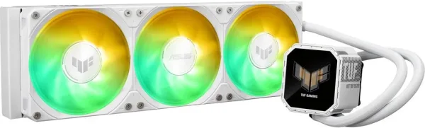 Kit refrigeracion liquida asus tuf gaming lc iii 360 ARGB LCD 3x 120mm blanco