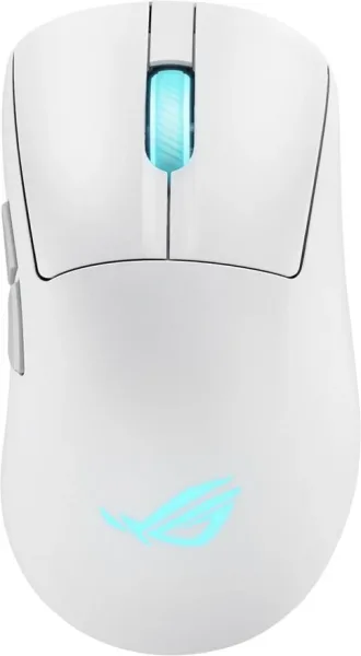 ASUS ROG Keris II Origin WHT ratón Juego mano derecha RF Wireless + Bluetooth + USB Type-A Óptico 42000 DPI