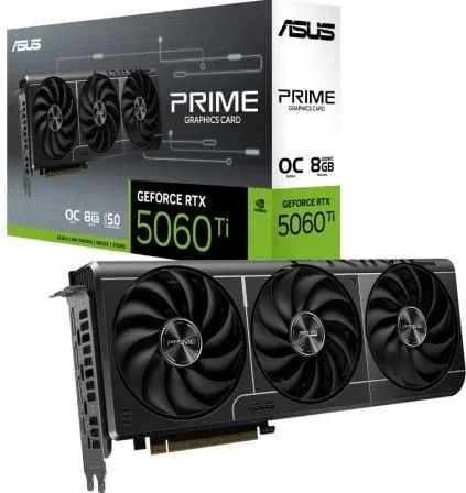 Tarjeta Gráfica Asus Prime GeForce RTX 5060 Ti OC Edition/ 8GB GDDR7
