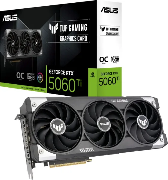 Tarjeta Gráfica Asus TUF Gaming GeForce RTX 5060 Ti OC/ 16GB GDDR7