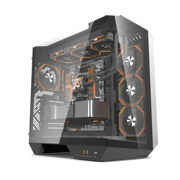Caja Semitorre Atx Dy470 RGB Negro Darkflash