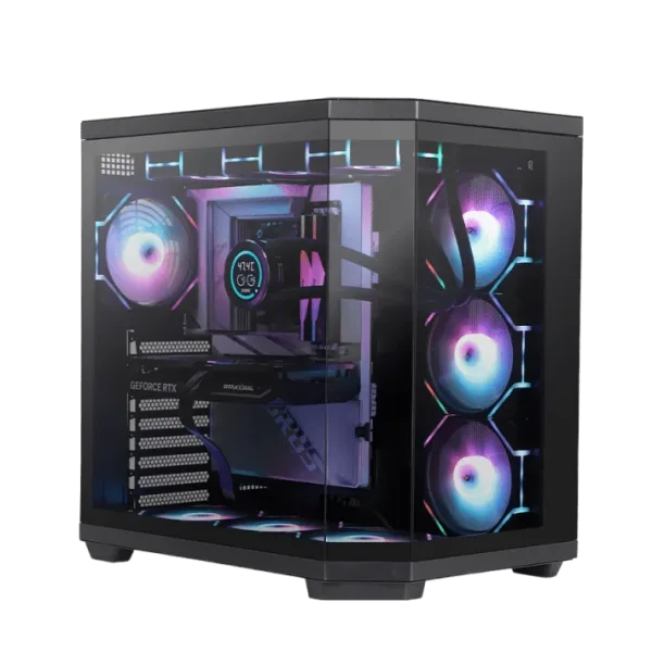 Caja Semitorre Atx Dqx80 RGB Negro Darkflash