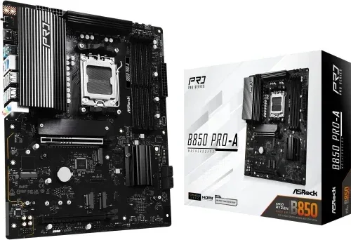 PLACA ASROCK B850 PRO-A,AMD,AM5,B850,USB20G,ATX