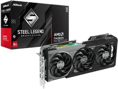 Tarjeta Gráfica Asrock Rx 9070 Xt 16GB Steel Legend Dark