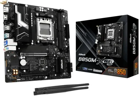 PLACA ASROCK B850M-X WIFI R2.0,AMD,AM5,B850,2DDR5,128GB,1HDMI+1DP,4SATA3,2.5GBLAN,WIFI6E+BT5.2,5USB3.2+2USB TYPE-C,MATX