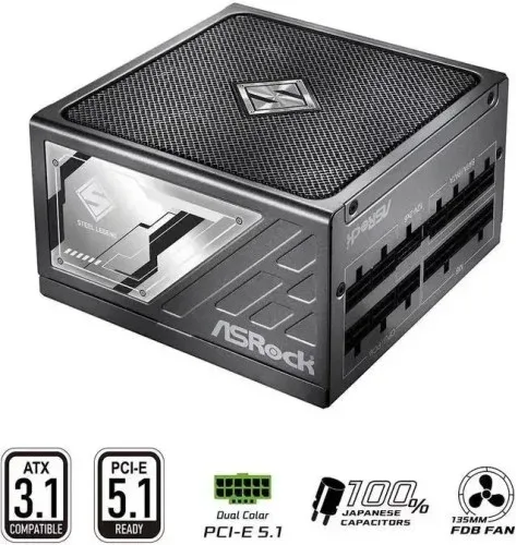 Fuente Alimentacion Asrock Sl-1000P,Psu,1000W,80 Plus Platinum
