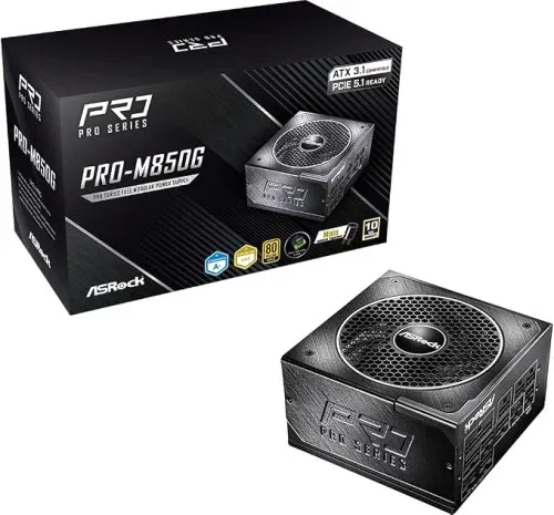 Fuente Alimentacion Asrock Pro-M850G,Psu,850W,80 Plus Gold