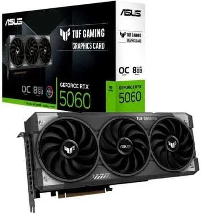 Tarjeta Gráfica Asus TUF Gaming GeForce RTX 5060 OC Edition/ 8GB GDDR7