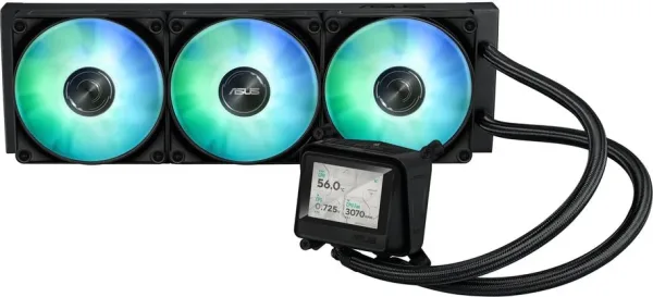 Kit refrigeracion liquida asus max gaming lc 360 ARGB LCD 3x 120mm negro