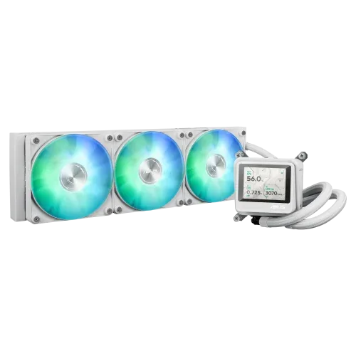 Sistema de Refrigeracion Liquida Asus para CPU Max Gaming Lc 360 ARGB LCD White (White Box)