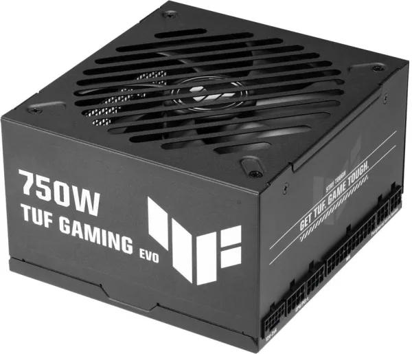 FUENTE ALIMENTACION ASUS TUF-GAMING-750G-EVO,750W, 80+ GOLD, ATX 3.0 COMPATIBLE, MILITARY-GRADE COMPONENTS, DUAL BALL BEARING, AXIAL-TECH FAN, PCB COATING, 10 YEAR WARRANTY)