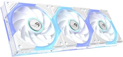ASUS ROG Eurux GR120 ARGB Reverse Fan White Edition - Triple Pack Carcasa del ordenador Ventilador 12 cm Blanco 3 pieza(s)