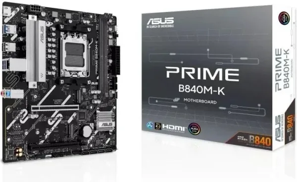 Placa Base Asus Prime B840M-K Socket AM5/ DDR5/ PCIe 4.0/ Micro ATX