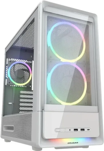 Cougar Caja Semitorre DUOAIR RGB White