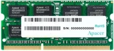 Memoria RAM Apacer DS.04G2K.KAM 4GB/ DDR3/ 1600MHz/ 1.5V/ CL11/ SODIMM