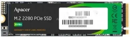 Disco SSD Apacer AS2280P4X 1TB/ M.2 2280 PCIe Gen3/ Full Capacity