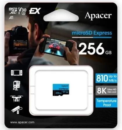 Tarjeta de Memoria Apacer 256GB UHS-I/ Clase 10/ 810MBs