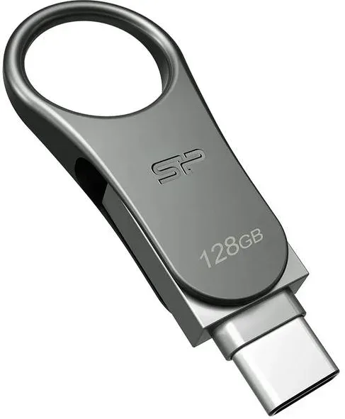 SP Lapiz USB C80 USB-C 3.2 128GB Dual Metalico