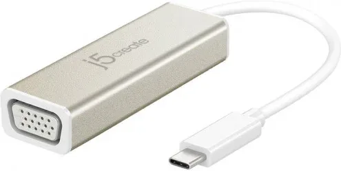 j5create JCA111 Adaptador gráfico USB 1920 x 1080 Pixeles Aluminio, Blanco