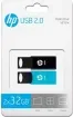 MEMORIA USB 2.0 HP 2x32GB TWIN