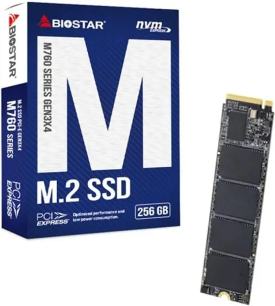 Disco duro interno SSD biostar m760 256gb M.2 pci express 4.0