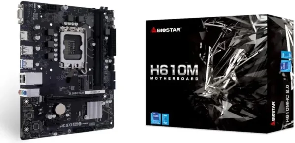 Placa base biostar h610mhc 2.0 lga1700 ddr4 matx