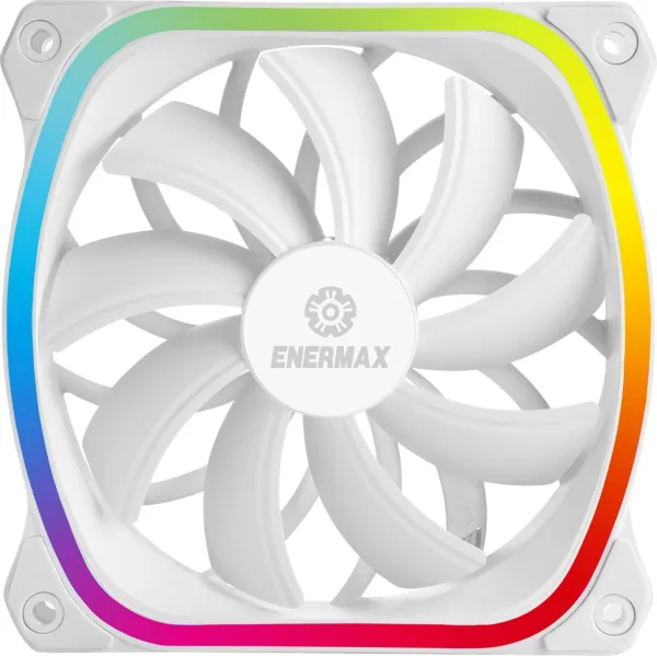 Ventilador caja gaming enermax squa RGB 120 mm blanco