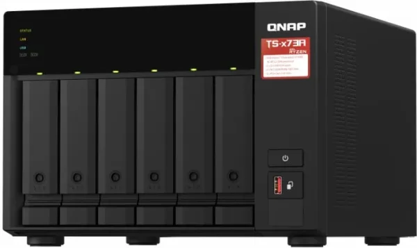 NAS QNAP TS-673A-8G/ 6 Bahías 3.5"- 2.5"/ 8GB DDR4/ Formato Torre