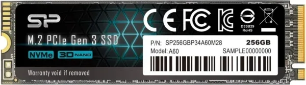 SP P34A60 256GB SSD M.2 PCIe Gen3x4 NVMe