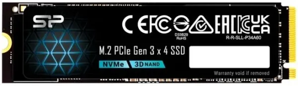SP P34A60 128GB SSD M.2 PCIe Gen3x4 NVMe