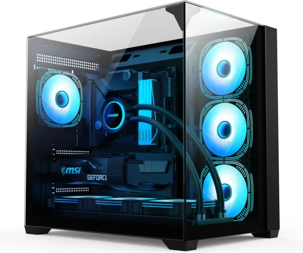 Caja Semitorre Atx N2026 F-RGB Negro Bitfenix
