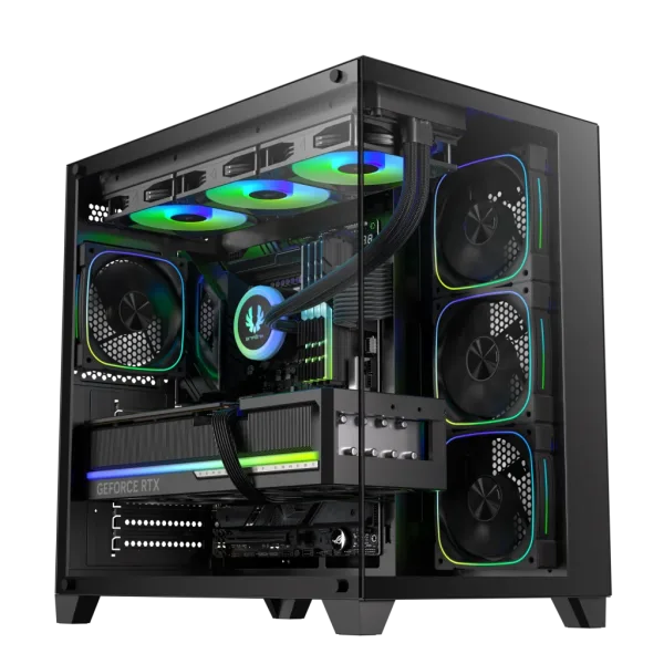 Caja Semitorre Atx Colii F-RGB Negro Bitfenix