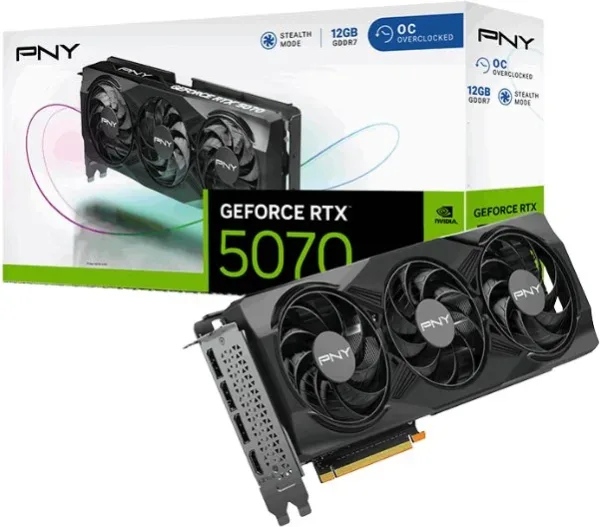 Tarjeta Gráfica Pny RTX 5070 12GB Overclocked