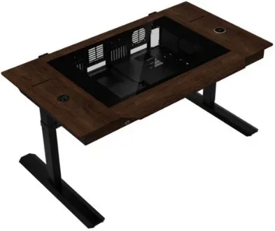 Mesa Pc Motorizada Lian-Li Dk07X Madera
