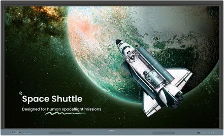 Benqav Pantalla Interactiva Re7504 (9H.f9Ftk.de8) 75" Edla With Android 13 8GB / 128GB UHD 3840 × 2160 Pixels 20W X2 Speaker Classroomcare Eye-Care: Ag, Lbl(Hw), Ff USB-C 3.0 X1 (Pd 65 W) + 2.0 X1 No Buit-In WiFi & NFC Log In