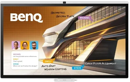 BenQ CP7505 pizarra blanca interactiva 190,5 cm (75") 3840 x 2160 Pixeles Pantalla táctil Blanco