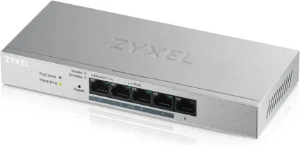 Zyxel GS1200-5HP v2 Gestionado Gigabit Ethernet (10/100/1000) Energía sobre Ethernet (PoE) Gris