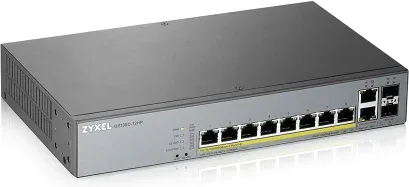 Zyxel GS1350-12HP-EU0101F switch Gestionado L2 Gigabit Ethernet (10/100/1000) Energía sobre Ethernet (PoE) Gris