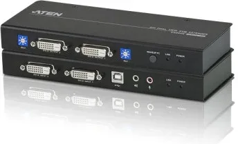 ATEN Extensor KVM Cat 5 DVI dual display USB (1024 x 768 a 60m)