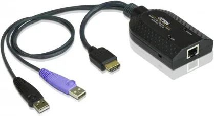 Aten KA7168 cable para video, teclado y ratón (kvm) Negro