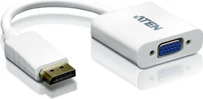 Aten DisplayPort/VGA adapter DisplayPort Male VGA HDB-15 Female Blanco