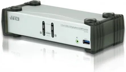 Aten CS1912 interruptor KVM Negro, Gris