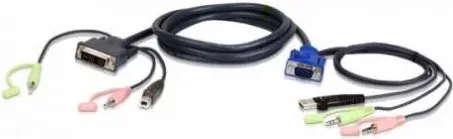 Aten VGA USB a DVI Kvm Cable 3M (2L-7Dx3U)