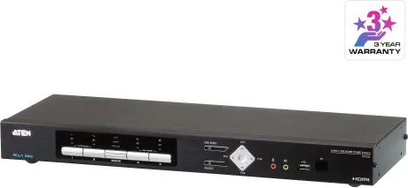 ATEN Switch KVMP™ HDMI 4K multiview USB de 4 puertos