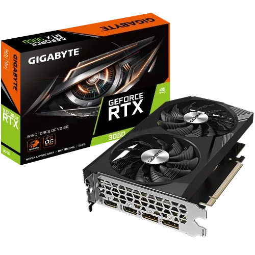 Gigabyte GeForce RTX 3050 WINDFORCE OC V2 8G NVIDIA 8 GB GDDR6