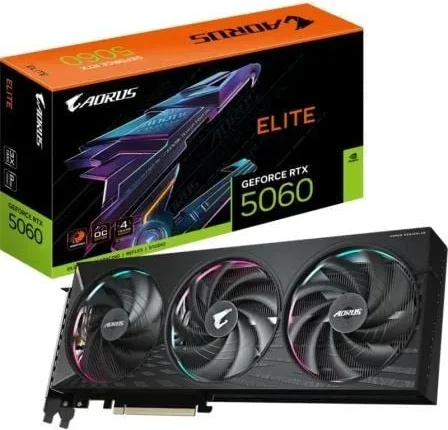 Tarjeta Gráfica Gigabyte AORUS GeForce RTX 5060 Elite/ 8GB GDDR7
